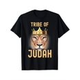 thumbnail image 2 of Camiseta Judah Lion, 100 % algodón, regalo religioso, tallas S-XXXL, negra, para deportes de ocio, 2 of 6