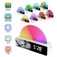 thumbnail image 1 of Despertador Reloj electrónico USB, lámpara de amanecer digital, reloj despertador con luz (blanco) Wdftyju Libre de BPA, 1 of 2