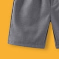 thumbnail image 6 of LIBRCLO Kids Shorts for Boys Size 13 Years Elastic Waist Wrinkle Free Shorts School Uniform Casual Dress Pants Gray, 6 of 6
