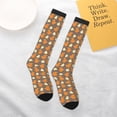thumbnail image 4 of Daiia Sports Socks Squirrel And Maple Leaves Printed Novelty Crew Socks for Men Women Knee High Socks Cotton Socks Soft & Breathable Support Unisex Socks, 4 of 9