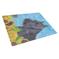 Caroline's Treasures Schnauzer Glass Cutting Board Large