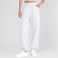 thumbnail image 2 of XXWXYD Girls Wide Leg Athletic Pants Lightweight Harem Pants Summer Elastic High Waist Loose Sports Jogger Sweat Pants Summer Lightweight Trousers, 2 of 9