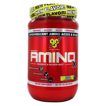  - Amino X BCAA poudre Endurance et récupération Agent Ananas Tropical - 153 onces.