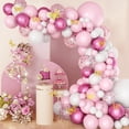 thumbnail image 3 of Guirlande de Ballons d'Anniversaire, Arche de Ballons - Ballons Roses, Ballons Blancs et Confettis, Guirlande de Ballons Roses pour Décorations d'Anniversaire, Mariages, Décorations d'Halloween, Fille, 3 of 5