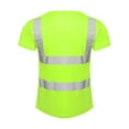 thumbnail image 4 of LiiYii Men's Lightweight Hi Vis Safety T-shirts with Reflective Strips Quick Dry Moisture Wicking Fluorescent Yellow XXL, 4 of 7