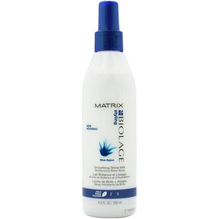Matrix Sleek Look Smoothing System - Biolage by matrix styling blue agave smoothing shine milk, 8.5 fl oz