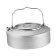 thumbnail image 4 of Titanium Kettle Camping Hervillo Ligera Ligera para hervir agua de agua Hervidor de agua Té de té para viajar al aire libre pesca al aire libre 1000 ml, 4 of 8