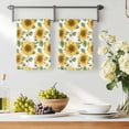 thumbnail image 3 of Sunflower Kitchen Towels Set of 2, Farmhouse Watercolor Botanical Summer Absorbent Dish Towels for Kitchen, Microfiber Hand Towel, Quick Drying Tea Towel for Cleaning Decorative Dishcloths, 3 of 7