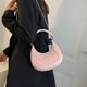 thumbnail image 5 of Bolso de hombro con cadena de moda para mujer, monedero cruzado sólido de cuero para mujer, 5 of 6