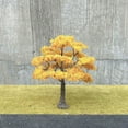 thumbnail image 3 of Autumn Wire Tree Model with Base Orange Yellow DIY Diorama Miniature Military Scenery Landscape Decoration Craft Supply, 3 of 8