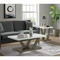 thumbnail image 2 of Bowery Hill Contemporary Marble 2PC Occasional Set in Gray Finish, 2 of 18