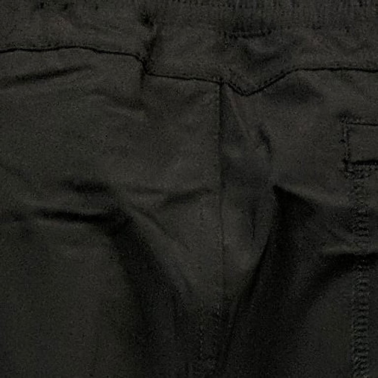 Eddie Bauer Women's Polar Fleece-Lined Pull-On Pants Size: 10, Color:  Black/Plaid 