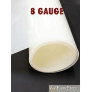 8 Gauge MILK GLASS Tinted Plastic Vinyl Fabric 48" Wide Sold By The Yard