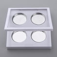 thumbnail image 4 of 18x Cuadrado Cosmético 4 Ranuras Vacía de Ojos en Polvo Rubor Lápiz Labial Caja de Maquillaje Contenedor 26 Mm de Diámetro Yuyangstore Recipiente de maquillaje en polvo, 4 of 8