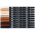 thumbnail image 3 of Tombow Dual Brush Pen Art Markers, 10-Pack, Portrait, 3 of 12