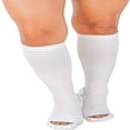 thumbnail image 4 of Dosaele Anti Embolism Compression Stockings  Knee High Unisex Ted Hose Socks 15-20 mmHg Moderate Level（X-Large）, 4 of 5