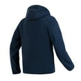 thumbnail image 5 of Bjutir Mens Hoodie Sweatshirts Autumn Winter Polar Heated Sweatshirt Six Warm And Heated Hooded Solid Color Long Sleeve Sweatshirt Pullover Tops Blue, 5 of 5