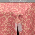 thumbnail image 4 of Damask Dog Crate Cover, Vintage Continuous Monochrome Flowers Leaves Baroque Ornaments in Happy Tones, Easy to Use Pet Kennel Cover Small Dogs Puppies Kittens, 7 Sizes, Peach and Coral, by Ambesonne, 4 of 6