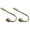 Nickel, variant on Urbanest Decorative Curtain Holdbacks for Drapes and Curtains, Classic Metal Drapery Tiebacks, Window Curtain Holdback Hooks, 2 Piece, Antique Brass