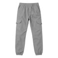 thumbnail image 4 of CAICJ98 Cargo Pants for Boys Elastic Waist Pull On Trousers Kids Casual Baggy Hiking Joggers Sweatpants Teen Boy Clothes,Size 12-13 Years, 4 of 4