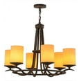 thumbnail image 5 of Meyda Tiffany 196944 Octavia 6 Light 36" Wide Taper Candle Style Chandelier - MultiColor, 5 of 7