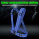 thumbnail image 4 of Chaleco Reflectante Bsvklp Seguridad para Nocturno Andar en Bicicleta Y Correr Azul, 4 of 6