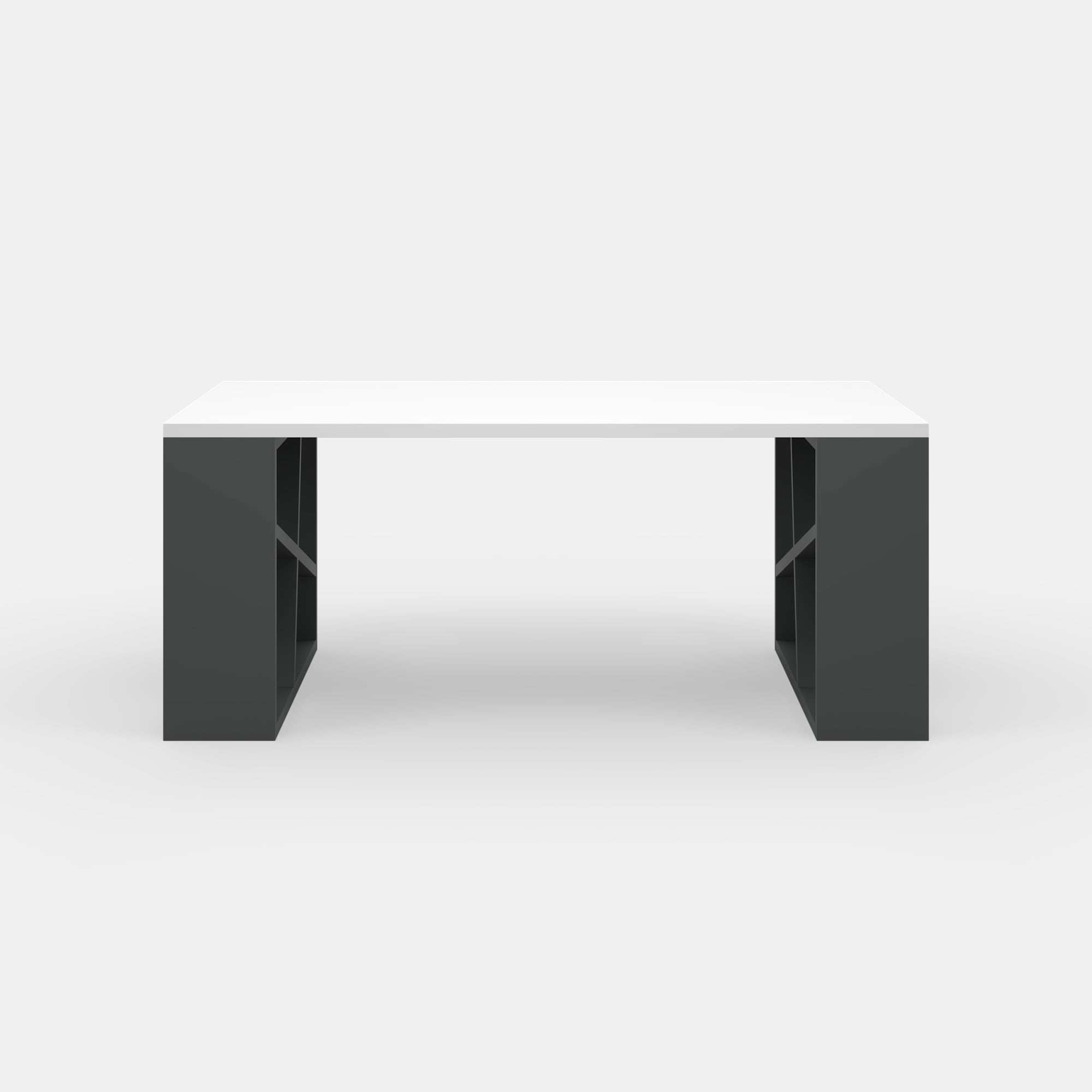 Ada Home Decor Furniture White Brian Modern Coffee Table with Storage Shelf