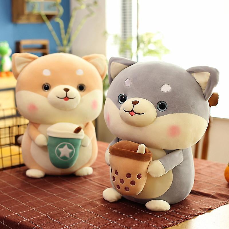 Auspicious Start Stuffed Animal Shiba Inu Plush Dog Toy Anime Corgi Kawaii Plush Soft Pillow Girl Boy Plush Toy Gift Akita Inu grey 50CM Walmart