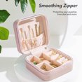 thumbnail image 3 of Necklace Holder, Elegant  Multi Purpose PU Leather Jewelry Box  for School, 3 of 8