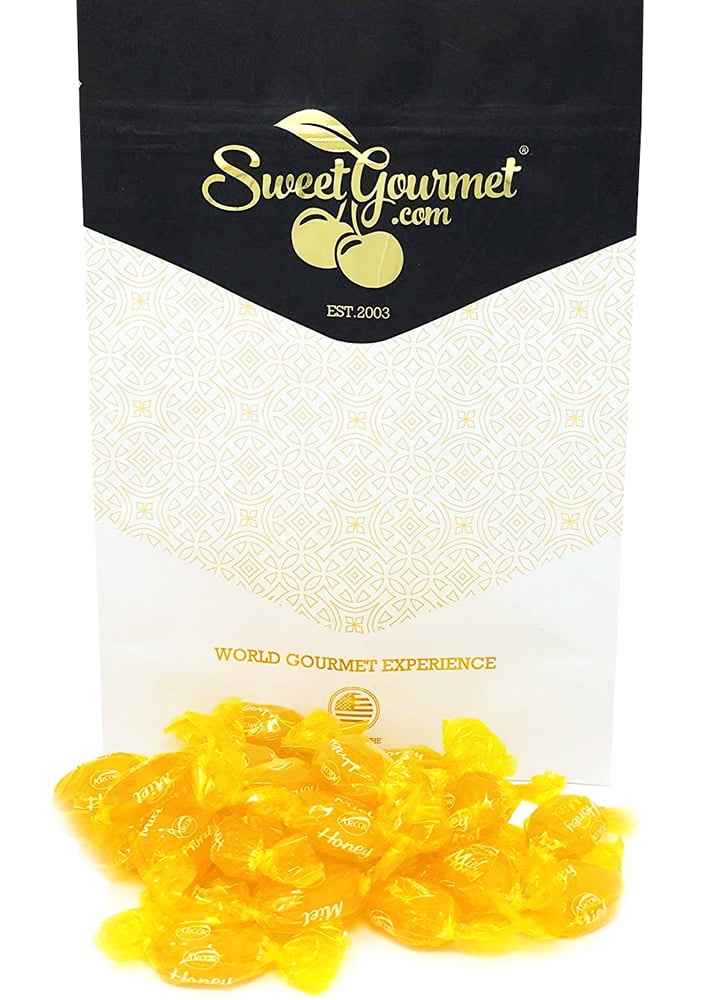 SweetGourmet Honey Filled Hard Candy Soft Honey Center 1 Pound
