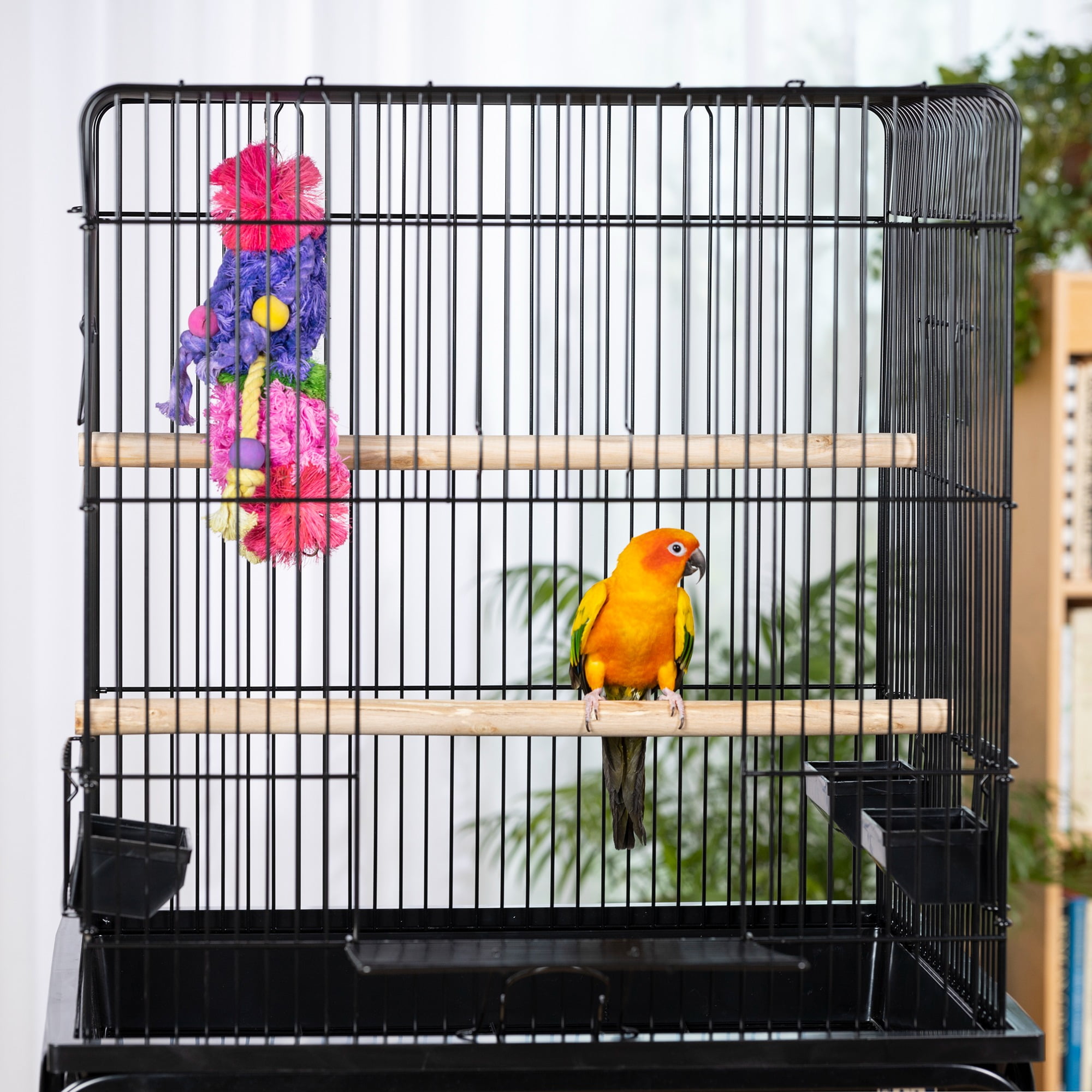 Prevue Pet Products Parrot Bird Cage - Black SP25217B/B