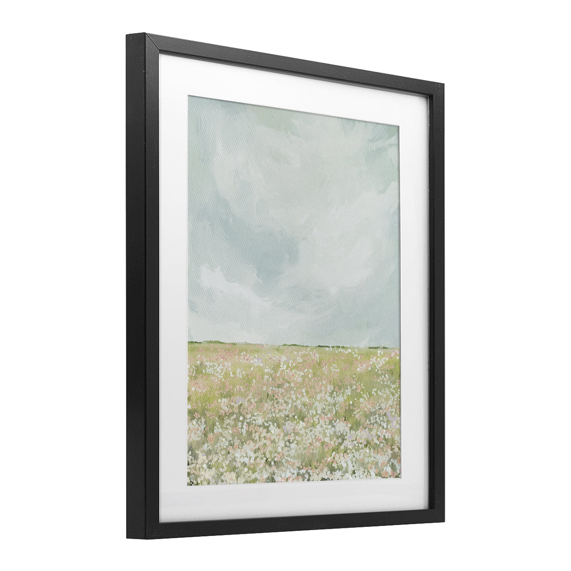 Stupell Industries Budding Field In Spring Black Framed Print Under Glass, design by Leah Straatsma