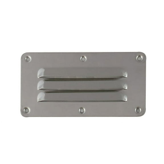 White Water 7721S Marine Boat Stainless Stamped Louvered Vent, 5" x 2-1/2"