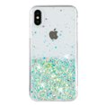 thumbnail image 2 of Designed for iPhone XS / iPhone X Bling Glitter Case Glow in The Dark Funny Shiny Sparkle Noctilucent Fluorescent for Women Girls Protective Case for iPhone XS / iPhone X, Green, 2 of 6