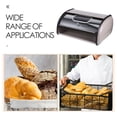 thumbnail image 2 of Stainless Steel Bread Box Countertop Bread Storage Box With Window Modern Bread Box For Kitchen Stainless Steel Bread Holder, 2 of 8
