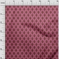 thumbnail image 3 of oneOone Cotton Poplin Pink Fabric Asian Ikat Craft Projects Decor Fabric Printed By The Yard 56 Inch Wide, 3 of 4