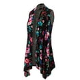 thumbnail image 3 of Made by Olivia Women's Open Front Draped Sleeveless Long Vest Cardigan with Elegant Paisley Print, 3 of 4