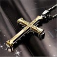 thumbnail image 4 of Fashion Double Layer Zircon Cross Necklace Belief Cross Pendant Hip Hop Necklaces for Men Cross Jewelry Party Anniversary Gift, 4 of 4