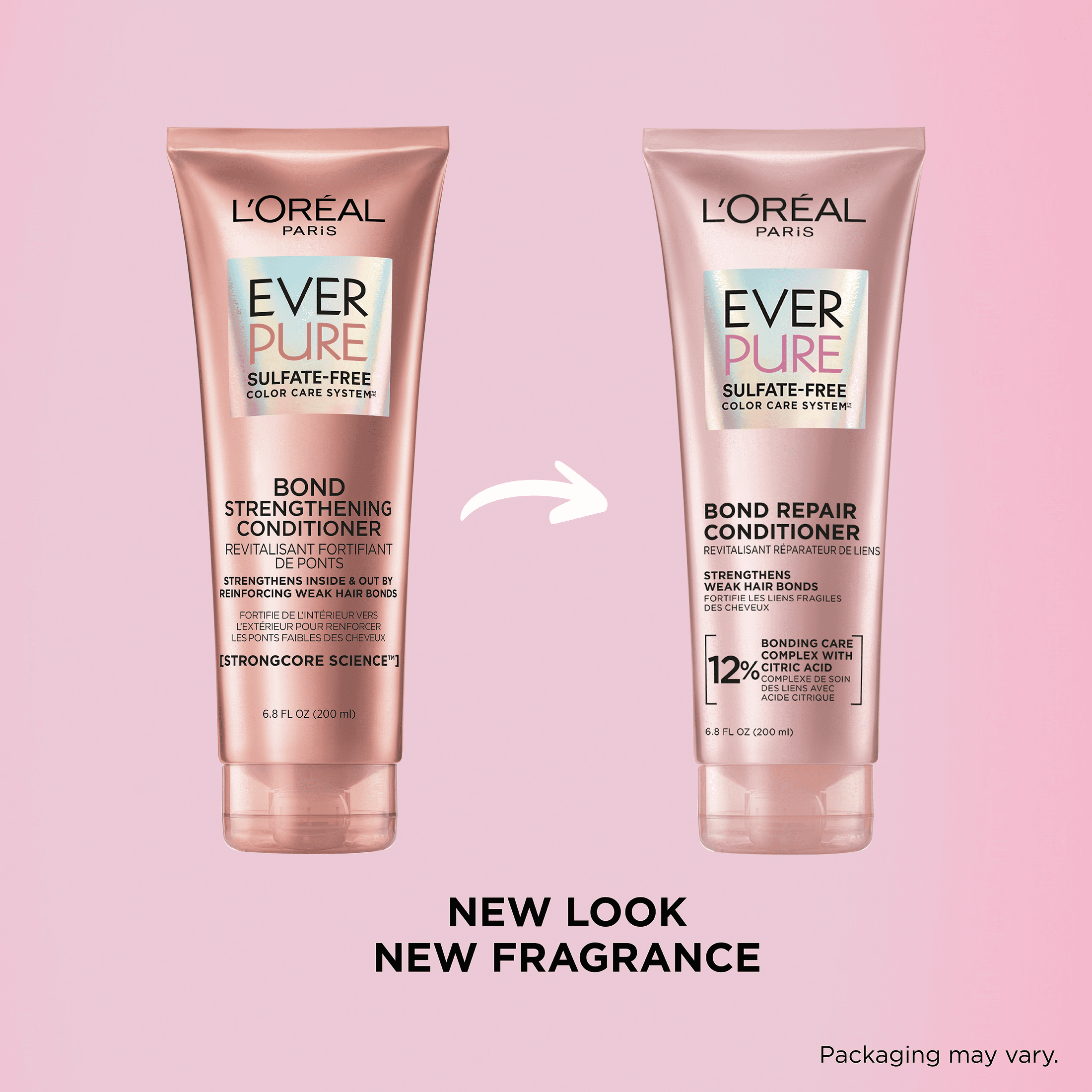 LOreal Pairs EverPure Bond Sulfate Free Strengthening Split End Repair Conditioner, Damaged Hair 6.(图2)