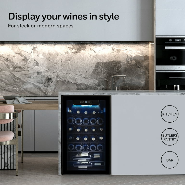 Wine Fridge Freestanding Honeywell 34 Bottle Compressor Wine