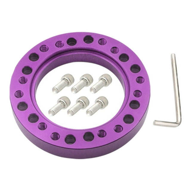 Almencla Adaptateur de Moyeu de Volant de Voiture avec 6 Vis Adaptateur de Conversion Voiture de Course