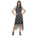 thumbnail image 1 of Moomaya Printed High-Low Style Sleeveless Dress For Women With Halter Neck, 1 of 5