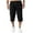 Black, variant on UANWENN Men's Spring/summer Imitation Linen Sports Pants Jogging Pants Loose Casual Beach Capris I Star Shorts Mens Basketball Shorts Mens Training Shorts with Pockets Compression Shorts for Men