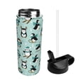 thumbnail image 2 of Sikiie Winter Skiing Penguin Print 18OZ Insulated Straw Cup, Portable Leak-proof Sports Water Bottle, Stainless Steel Water Cup Suitable for Home and Outdoor, 2 of 8