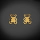 thumbnail image 2 of GIALLO | Aretes de oro 14K broquel 2 Osos oro blanco y amarillo GIALLO Para bebés, niñas y mujeres, 2 of 4
