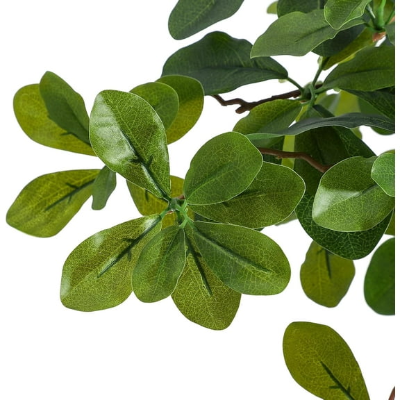 Historyli Artificial Black Olive Tree, Faux, with 50 Lights and Dimmer, in Pot, 5FT