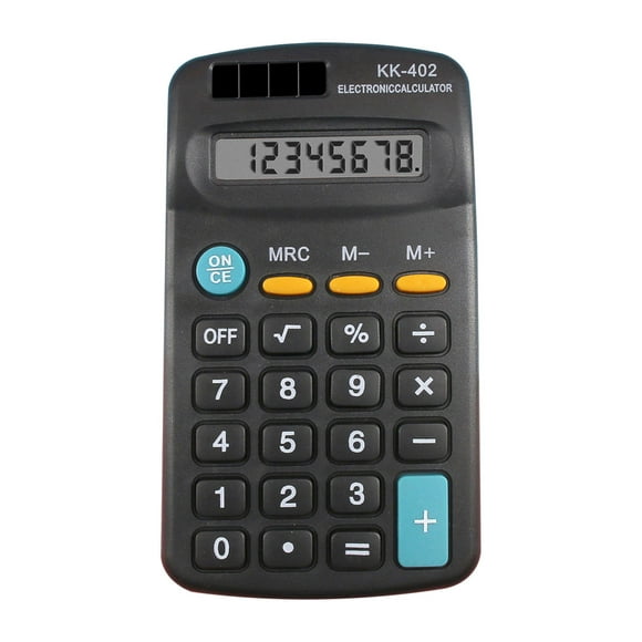 Agiferg Basic Standard Calculators Mini Digital Desktop Calculator With 8-Digit LCD Display, Battery Solar Power Smart Calculator Pocket Size For Home School For Kids