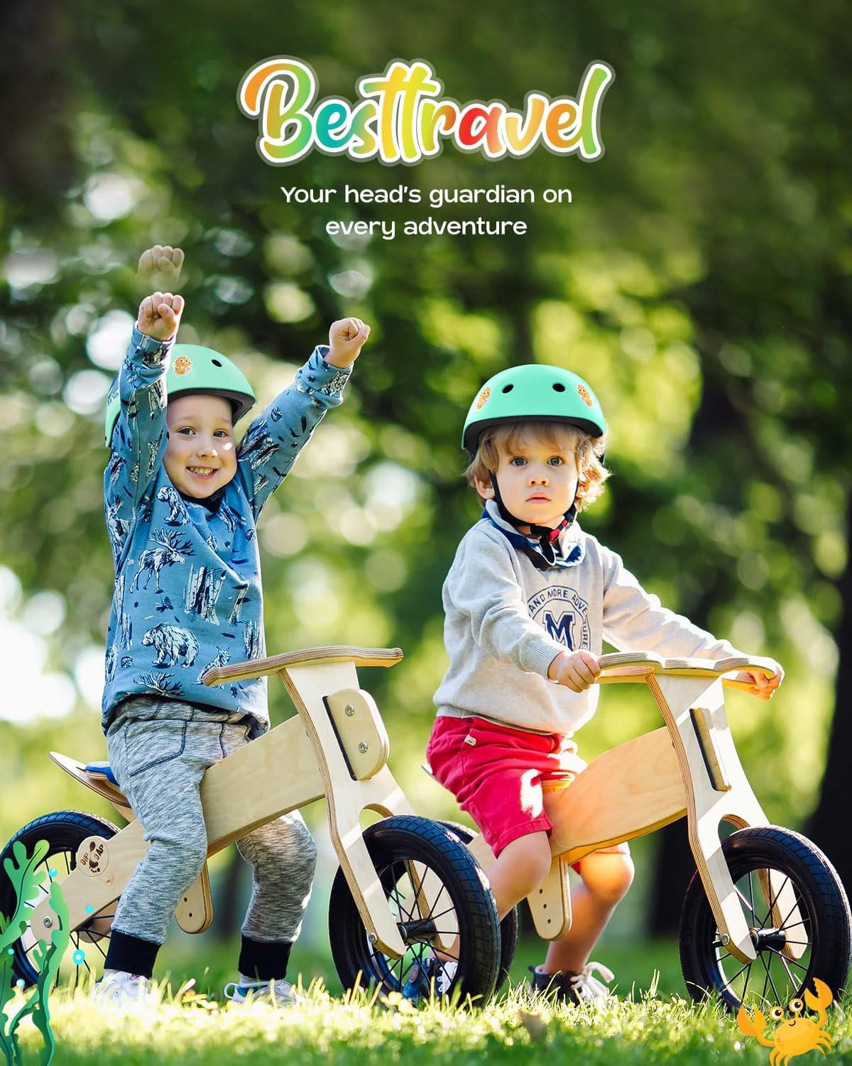 Kids Helmet, Toddler Helmet Adjustable Toddler Bike Helmet Ages 3-8 Years Old Boys Girls Multi-Sports Safety，cyan shark