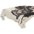 thumbnail image 4 of YAZAOO Square Tablecloth Route 66 Motorcycle Pattern Tableclothes, 4 of 9