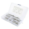 thumbnail image 1 of Cotter Pin Assortment Kit, Long Durability Split Pins Firm Fixation M1.6 M2.5 M3.2 M4  For  Auto Truck Garage Workshop Repair 150Pcs /Set, 1 of 8